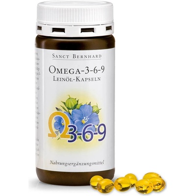 Sanct Bernard Omega-3-6-9 Ľanové olejové kapsule 180 ks