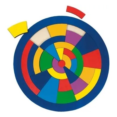 Goki - Логически кръгъл пъзел от дърво (57849)