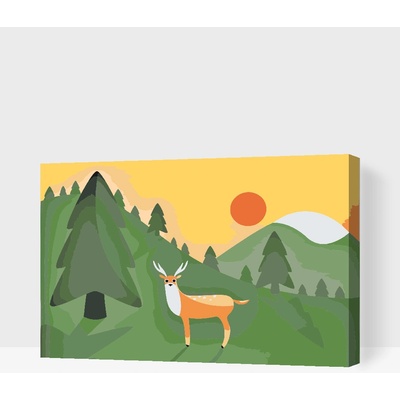 Vymalujsisam Malování podle čísel Krajina s jelenem