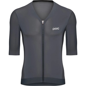 POC Мъжка фланелка с къс ръкав за колоездене POC Raceday S/S Jersey Cycling jersey - Sylvanite Grey - размер XL (056-4247-0215)