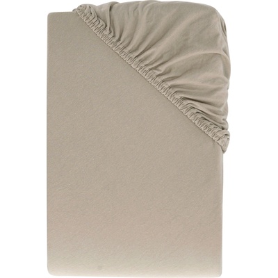 LIVARNO Žerzejové napínací prostěradlo hnědé 90-100x200 – Zboží Dáma