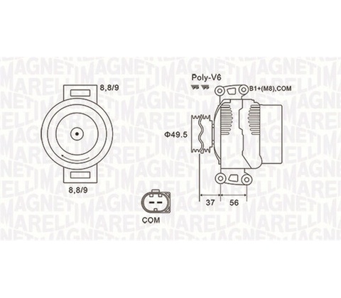 MAGNETI MARELLI generAtor 063732038010