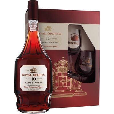 Real Companhia Velha Royal Oporto aged Tawny 19% 10y 0,75 l (dárkové balení 2 sklenice)