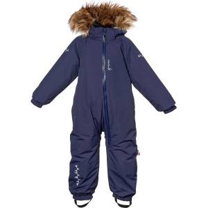 Isbjörn Детска грейка Isbjörn Kid's Toddler Padded Jumpsuit with Fur Overall - Navy - размер 80 (EU) (702-3463-0212)