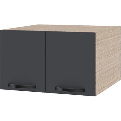 ИРИМ Надстройка за горен кухненски шкаф с две врати Сити МФ-Карбон мат-11-111 60 см