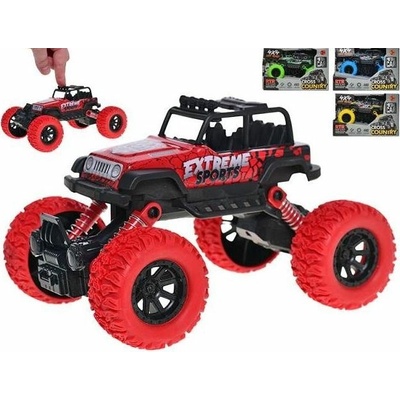 MikroTrading Auto 4x4 Off-Road 16,5 cm kov zpětný chod Žlutá