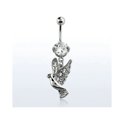 Marre piercing do pupíku holubice AMCD550