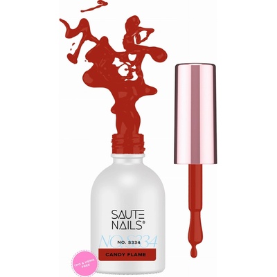 SAUTE NAILS Hybridný lak S334 CANDY FLAME 8ml