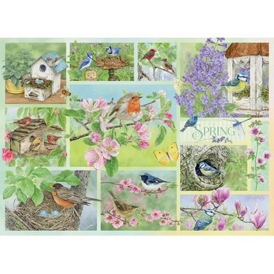 Cobble Hill - Puzzle Garden Birds in Spring - 500 piese