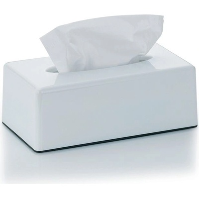KELA Kozmetický box na vreckovky PANNO plast, biely KL-22347
