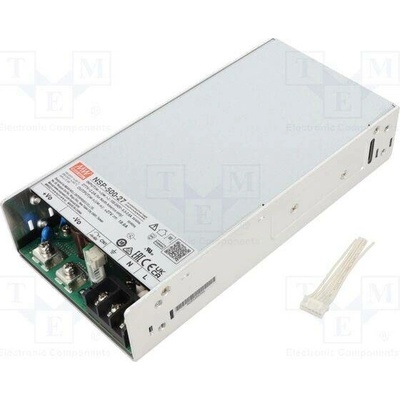 MEAN WELL NSP-500-27 Napájecí zdroj: spínaný; k vestavbě,modulový; 500W; 27VDC; 18,6A