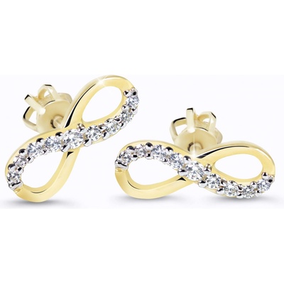 Cutie Jewellery Třpytivé náušnice ve tvaru nekonečna Z60149-30-10-X-1