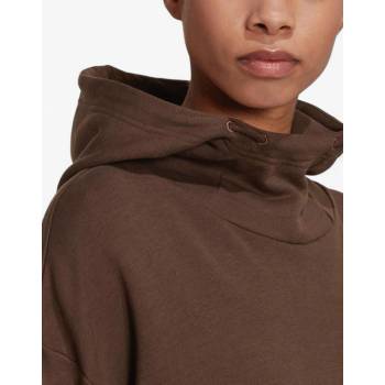 Adidas Sportswear Studio Lounge Cropped Hoodie Brown
