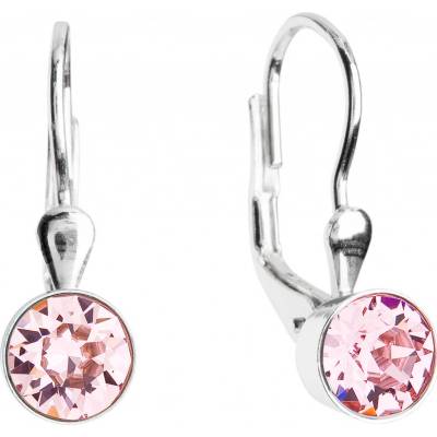 Pavona visací s krystaly růžové kulaté 31112.3 light rose