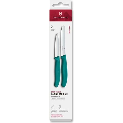 Victorinox Sada kuchyňských nožů na zeleninu SWISS CLASSIC 2 ks tyrkysová6.7114.2C1