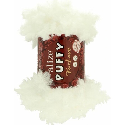 Alize Puffy Furlove 55 bílá