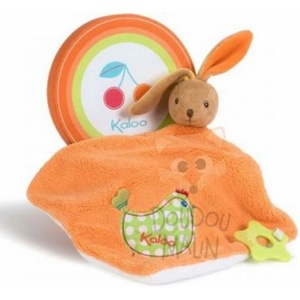 Kaloo Toys Кърпа за гушкане Зайче в подаръчна кутия