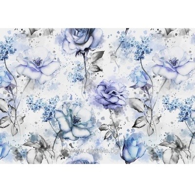 Фототапет Сини Рози 3d xl