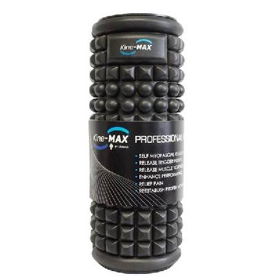 Kine-MAX Professional Massage Foam Roller – Masážny valec – Čierny