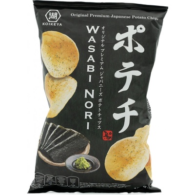 KOIKEYA Zemiakové čipsy s príchuťou wasabi a rias nori 100 g