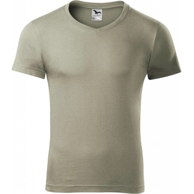 MALFINI Malfini slim fit v-neck 146 / Мъжка тениска с v-образно деколте - светло каки l (1462815)
