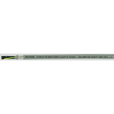 Helu JZ-602-CY 82969-500 riadiaci kábel 3 G 1.5 mm² 500 m sivá