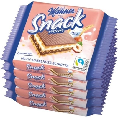 Manner Snack Minis lieskovoorieškové 5 x 25 g