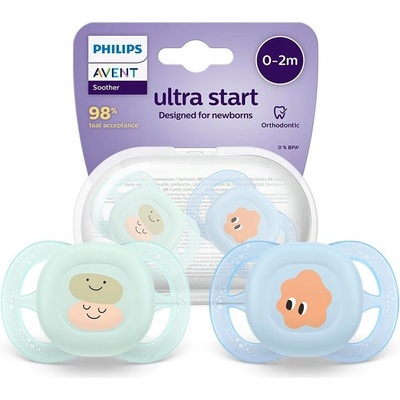 Philips Avent cumlík Ultrastart obrázok chlapec 2 ks 9028110