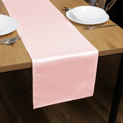 Biante satén behúň polyesterový Satén LUX-058 Lastúrovo ružový 45x120 cm