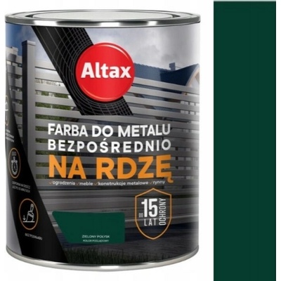 Barva na kov Altax 0,75 l, zelený lesk na rzi