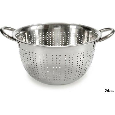Cedník s rúčkami 24cm nerezový