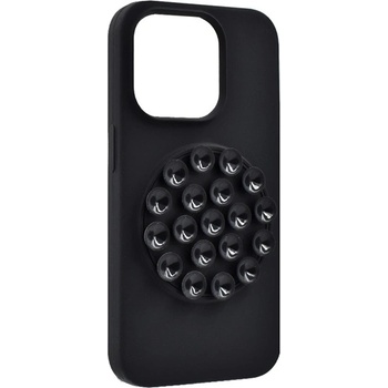 Gigapack iPhone 14 Pro Max GIGAPACK Силиконов капак за телефон, матов, с вендуза, ЧЕРЕН GP-187391 (GP-187391)