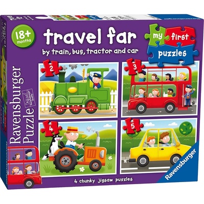RAVENSBURGER Moje první Dopravní prostředky 4v1 2,3,4,5 dielov