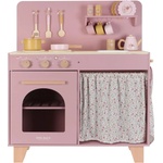 Little Dutch Детска дървена кухня Little Dutch - Pink, FSC, с аксесоари (LD2501) - baby