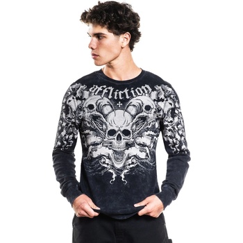 AFFLICTION мъжка тениска с дълъг ръкав (термо) affliction - catastrophe - a29164-bklv