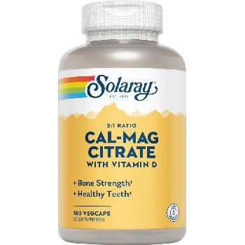 SOLARAY Cal-Mag Citrate - 180 капсули