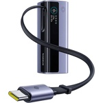 Baseus Външна батерия EnerGeek GR11 (E0027B01) - Baseus - с прибиращ се USB-C кабел, 20000mAh, 145W - Сиво