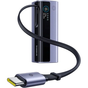 Baseus Външна батерия EnerGeek GR11 (E0027B01) - Baseus - с прибиращ се USB-C кабел, 20000mAh, 145W - Сиво