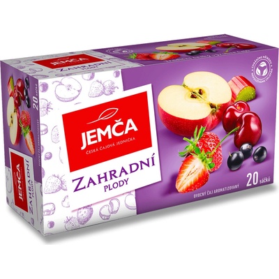 Jemča ovocný čaj zahradní plody s rebarborou 20 x 2 g