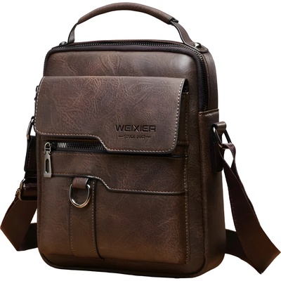 Weixier pánska crossbody Taška BR-25263 Tmavo Hnedá KP25263