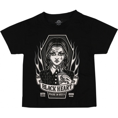Black Heart tričko street Wednesday čierna