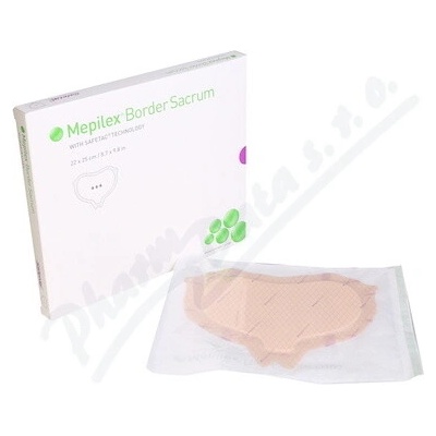 Mepilex Border Sacrum krytie 22 x 25 cm 10 ks