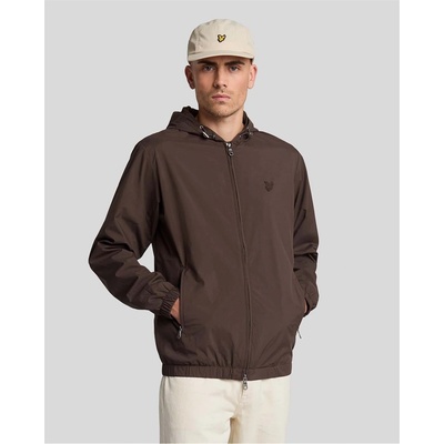 Lyle and Scott Яке Lyle and Scott Tonal Eagle Hooded Bomber Jacket - Green