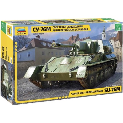 Zvezda Model kit military 3662 Su 76 Soviet self propelled gun 1:35