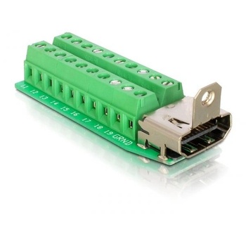 Delock DL65168 HDMI (anya) - 20 tűs sorkapocs adapter (DL65168) (DL65168)