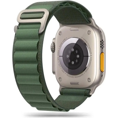 Tech-Protect Каишка Tech-Protect Nylon Pro за Apple Watch 4/5/6/7/8/9/SE/Ultra 1/2 (42/44/45/49 mm), тъмнозелена (9490713928363)