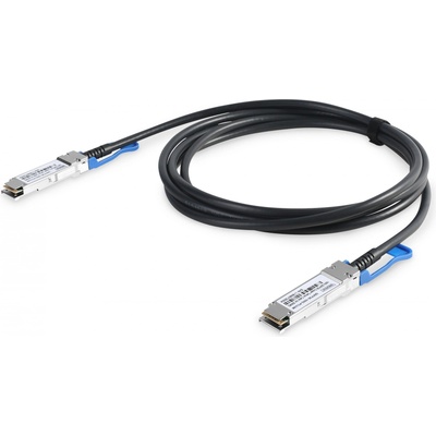 DN-81601 InfiniBand и оптичен кабел 1 м QSFP28 DAC Черен, Сребърен (DN-81601)