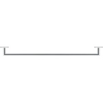Duravit Karree - Държач за кърпи, дължина 80 см, хром 0099601000 (0099601000)