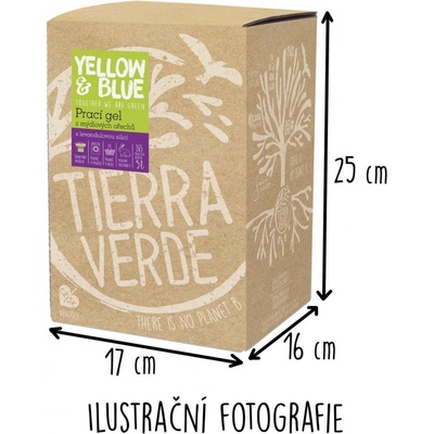 Tierra Verde Prací gel z mýdlových ořechů s levandulovou silicí bag-in-box 5 l