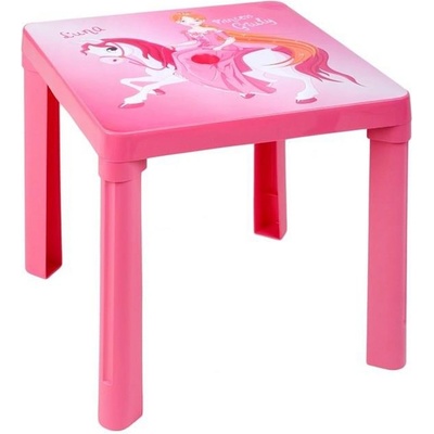 Dětský zahradní nábytek - Plastový stůl růžový